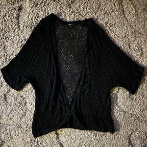 Black Knit Cardigan Size XL from Mine Too
